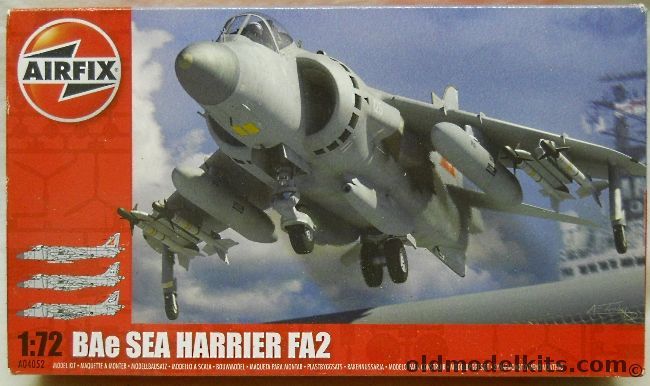 Airfix 1/72 BAe Sea Harrier FA2 - No.800 NAS FAA HMS Ark Royal 2004 / 801 Sq RNAS Yeovilton UK Sept 2005 / 899 NAS FAA Yeovilton Feb 2005, A04052 plastic model kit